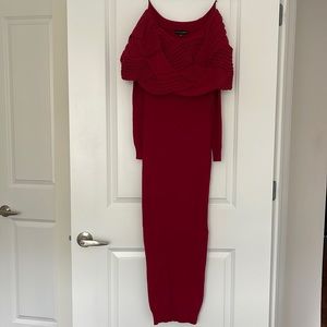 Red Sweater Dress
